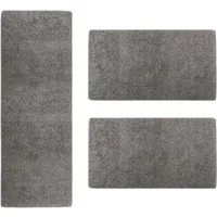 casa pura Hochflor-Bettumrandung Sphinx, 11 Farben, Teppichläufer, ideal im Schlafzimmer, Höhe 9 mm, (3-tlg), Shaggy