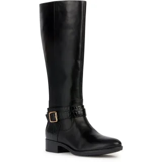 Geox D Felicity Leder Women's Schwarz Stiefel