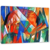 Pixxprint Leinwandbild Franz Marc - Fabeltier II Pferd, Franz Marc - Fabeltier II Pferd (1 St), Leinwandbild fertig bespannt, inkl. Zackenaufhänger