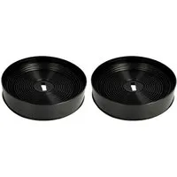 Trade-Shop Aktivkohlefilter 2x passend für Oranier 920895, Alea, Alinga Isola, Atares, Aura, Boria, Zubehör für Oranier KSC 700, 920895 - Ersatzteile für Dunstabzugshauben, Durchmesser: ca. 17 cm / Höhe: ca. 3,4 cm / Form: rund