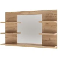 Vicco Badezimmerspiegelschrank Wilbur, Goldkraft Eiche, 78 x 50 cm mit Regalen (1-St)