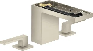 Hansgrohe 3-Loch Waschtischarmatur 110 Axor MyEdition ohne Platte, brushed nickel, 47072820 47072820