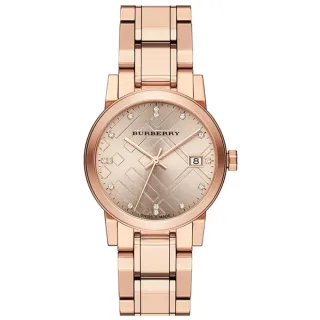 Burberry - Diamantkaro gestempelte Damenuhr