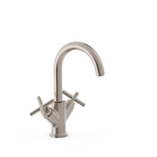 Tres 2 Griff Waschtischarmatur Mit Griff G3/8" flexible Anschlussschläuche, 28310301AC 28310301AC