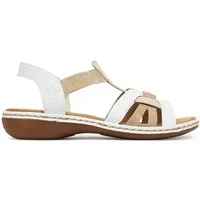Rieker Rieker Damen-Sandalen Weiß 65918-81 Sandale