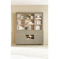 Home affaire Buffet Stranda, Hochschrank im Scandi-Style, moderner Schrank Rahmenoptik, ausreichend Stauraum, vielseitig einsetzbar, 164 cm breit