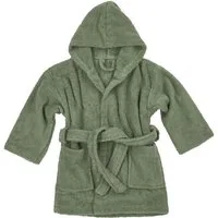 Meyco Baby Babybademantel Forest Green, 100% Baumwolle, Seil/Bändchen, 86/92