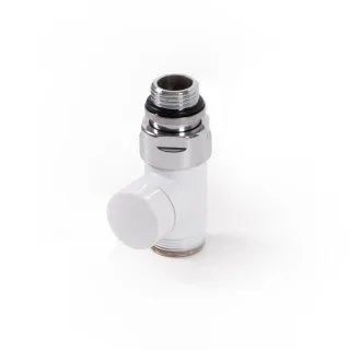 Terma Absperr-Durchgangsventil CYLINDER GZ 1/2"-GZ 24-19 , TGZOBI007, Weiß TGZOBI007