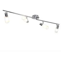 EGLO LED Deckenleuchte, Leuchtmittel inklusive, Warmweiß, Decken Strahler Spot Lampe Wohnraum Glas Balken Leuchte