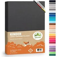 leevitex® Spannbettlaken Jersey aus 100% Baumwolle, für Kinder- & Standardmatratzen, Jersey, Gummizug: rundum, 100% Baumwolle, anschmiegsam & dehnbar, diverse Größen und Farben