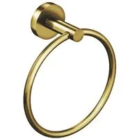Aloni Handtuchhalter CR2113-BG, Aloni Handtuchring Ø 16 cm Gold gebürstet