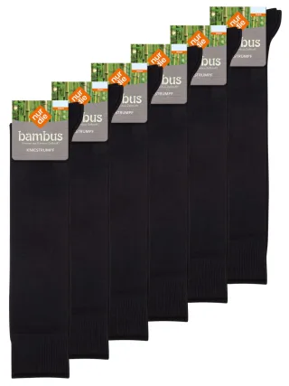 NUR DIE Herren Kniestrümpfe Bambus¹ 6er Pack