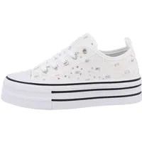 Ital-Design Komfort Sneaker mit erhöhter Sohle für Alltag & Freizeit Sneaker (85867641) Flach Sneakers Low in Weiß