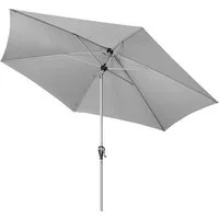 doppler® Sonnenschirm doppler ACTIVE Auto Tilt Kurbelschirm Sonnenschirm 320 cm Hellgrau