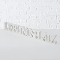 BOLTZE GRUPPE GmbH Dekoobjekt Dekoaufsteller Schriftzug Dekoration Lieblingsplatz weiß