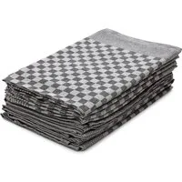 Hometex Premium Textiles Geschirrtuch Trockentuch, Profi-Küchentücher , (10er Set Geschirrtuch Grubentuch, 100% Baumwolle Zwirn, Sehr saugfähig - Premium Qualität)