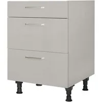 nobilia® Kochfeldumbauschrank "Touch", vormontiert, mit Schubkasten und Auszügen, in den Breiten 60 und 90 cm