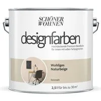 SCHÖNER WOHNEN FARBE Wandfarbe Schöner Wohnen Designfarben 2,5 Ltr. Wohliges Naturbeige Nr. 14