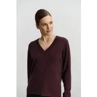 rosemunde Wollpullover Laica v-neck mit Wolle und Kaschmir mit V-Ausschnitt und langen Ärmeln, Woll-Kaschmir-Mix