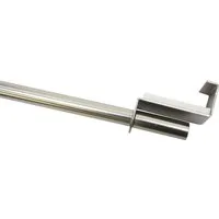 GARDINIA Scheibenstange Spannvitrage, Ø 9 mm, 1-läufig, ausziehbar, ohne Bohren, geklemmt, Metall, Serie Spannvitrage Ã˜ 7/9 mm