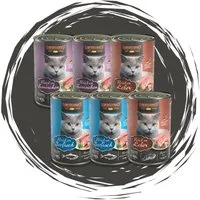 Leonardo Catfood Nassfutter Abenteuer Mix - Kaninchen, Leber & Seefisch 6x400g, Nassfutter für: Katzen