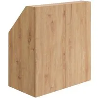 Bellamio Regal Aland Dachschrägenregal 45 Grad-Winkel, Eichenoptik, 90 cm breit mit 2 Türen, verfügbar mit & ohne Türen