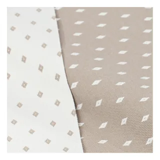 Damast "Miniraute", taupe