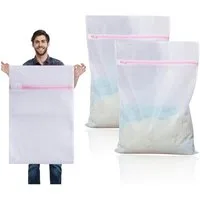 Dmjia Wäschenetz 2er Set Wäschenetz XXL 60x90cm, Wäschebeutel für Waschmaschine