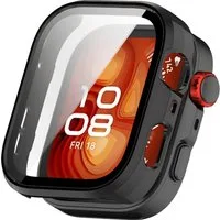 SmartUP Smartwatch-Hülle für Huawei Watch Fit 5 Schutzglas Panzerfolie Display Full Screen Case, kompletter Rundumschutz