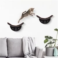 PawHut Kratzbaum Katzenliege Katzen Wandliege, Braun 41 x 28 x 21 cm