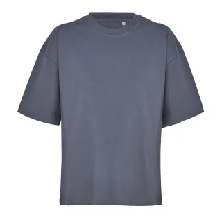 SOLS - T-Shirt für Damen, Baumwolle aus biologischem Anbau, Boxy Übergröße (Maus Grau)