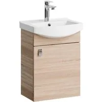 Planetmöbel Waschtisch Waschtischunterschrank 45cm Sonoma Eiche