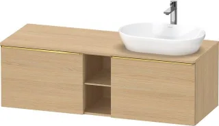 Duravit D-Neo Konsolenwaschtischunterbau wandhängend Natur Eiche Matt 1400x550x459 mm - DE4950R34300 DE4950R34300000