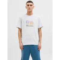 Jack & Jones Print-Shirt JCOCALMA TEE SS CREW NECK FST mit Frontprint
