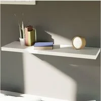 Mojawo Wandregal Wandboard Wandregal Regal Weiß 100cm MDF PVC B100xH3,8xT23,5 cm