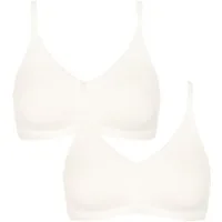 sloggi Bügelloser BH GO Daily Cotton Soft (2-tlg) Frauen weich Soft