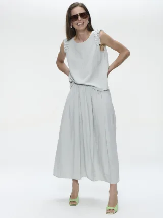 Jane Lushka - Masako viscose mix top grey - Gr. - M