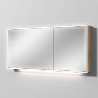 Sanipa Reflection Spiegelschrank MILO 160 mit LED-Beleuchtung, Eiche-Kansas, AU03959 AU03959
