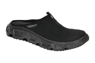 Salomon 471120 REELAX SLIDE 6.0 Herren Pantoletten Schwarz Alloy Breathable Mesh
