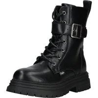 Buffalo Buffalo Stiefelette Lederimitat Schnürstiefelette