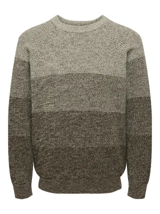 ONLY&SONS - ONSBIRK RLX LS RAGLAN KNIT CAMP - Gr. - XL