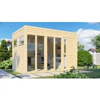 BERTILO Gartenhaus Cubus 3 Office, in verschiedenen Farben, BxT: 337x240 cm