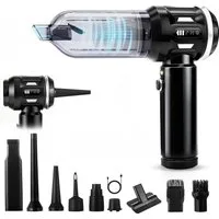 Nettlife Akku-Handstaubsauger Mini Kabellos 25000Pa 4-in-1 Starker Akku bürstenloser Motor, 3 Stufen Tragbarer Staubsauger für PKW Wohnmobil Camping Treppen Sofa