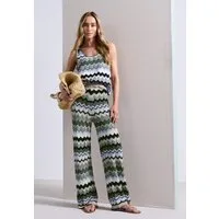 STREET ONE Stoffhose Sommerhose mit Zick-Zack Muster