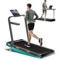 LONTEK Laufband für Zuhause Klappbar mit Steigung 16%, 10KM/H Walking Pad (1-tlg), mit Fernbedienung, 3.0HP, Belastung 136KG