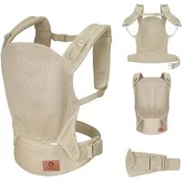 lionelo Babytrage MARGAREET AIR (Set, Babytrage mit Zubehör), 3 Positionen/Panelverstellung/Mesh/leicht/ab 4M/20kg