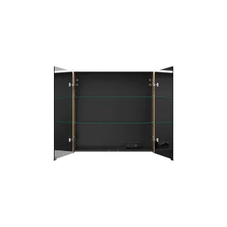 Burgbad Spiegelschrank Eqio 800x800x170 Frassino Dekor Cappuccino, SPGS080F3437 SPGS080F3437