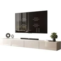 Lookway TV-Schrank CARMEN 250 cm Elegant Hängender TV Lowboard aus Hochglanz