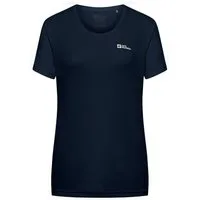 Jack Wolfskin Kurzarmshirt Tech T W mit Markenlogo auf linker Brust