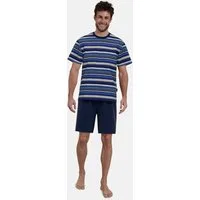 GÖTZBURG Shorty Waterford (2 tlg) Kurzarm, Rundhalsausschnitt, kurze Hose, Baumwollmix, atmungsaktiv